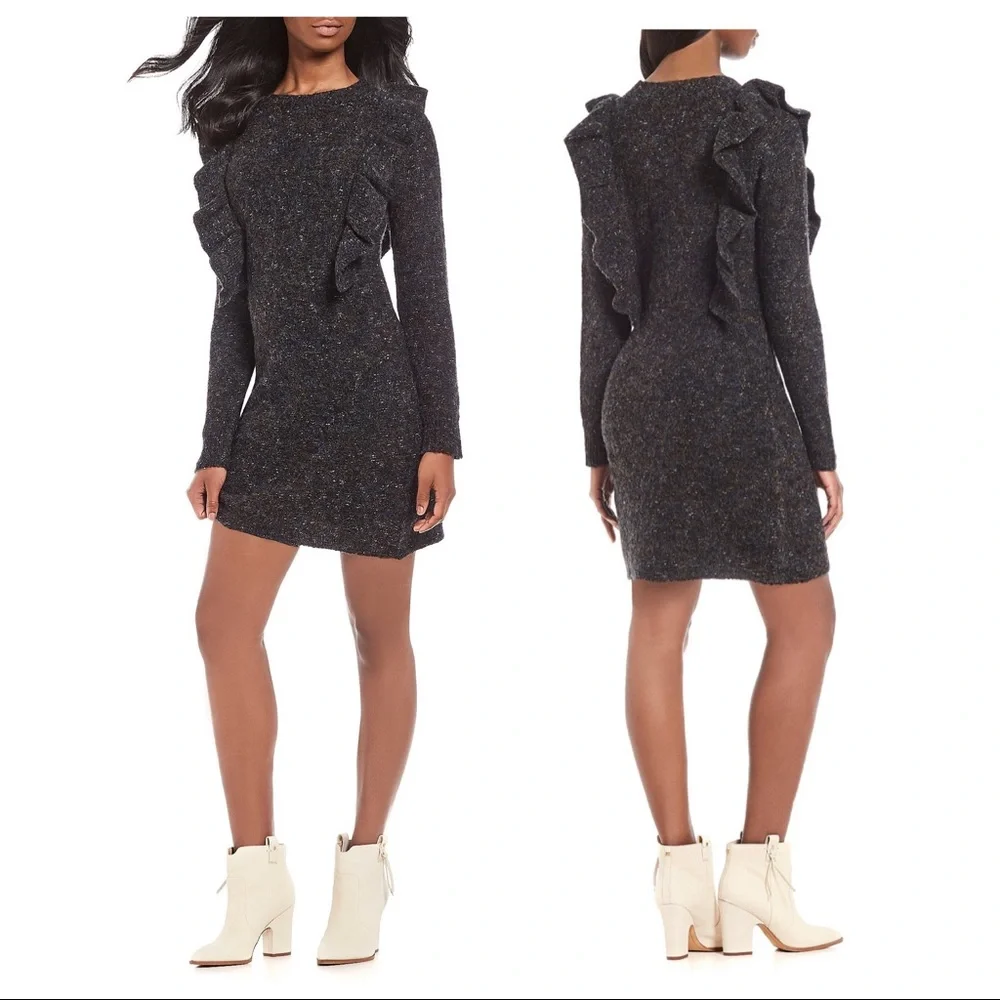 Chelsea & Violet Ruffle Statement Shoulder Dress - Picture 2 of 8
